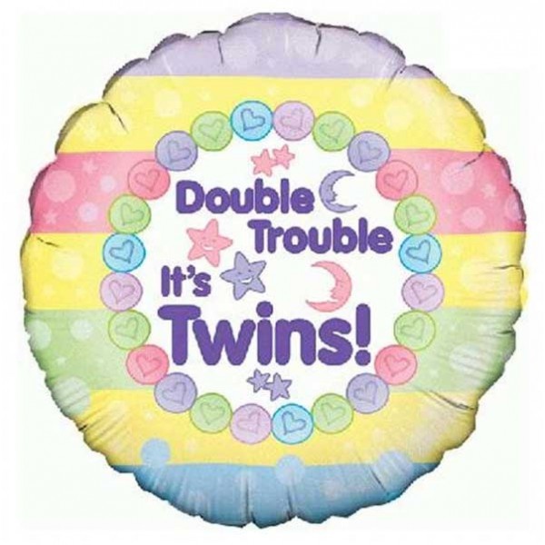 Double Trouble It's Twins - O18"/45cm