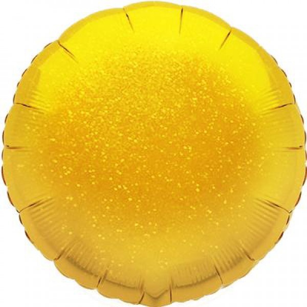 Round - Glittering Holographic Gold - 18 inch - Oaktree
