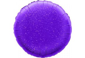 Round - Glittering Holographic Purple - 18inch - Oaktree