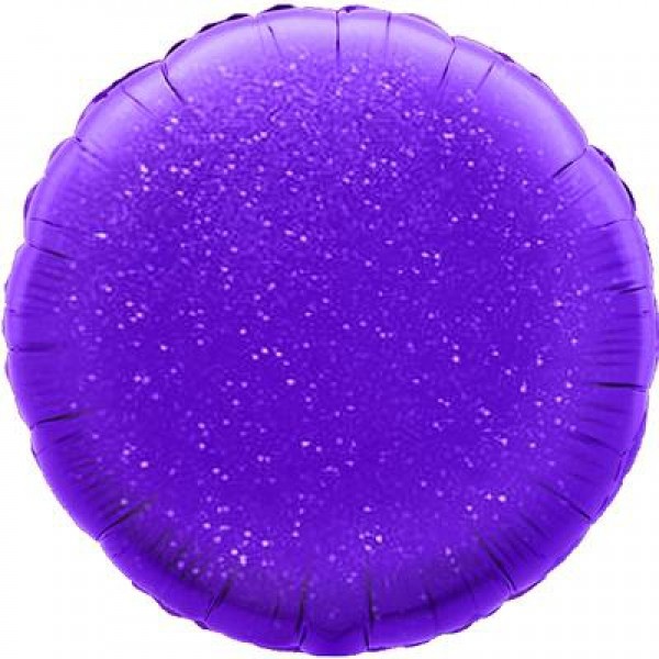 Round - Glittering Holographic Purple - 18inch - Oaktree