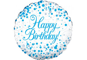 SALE > Sparkling Fizz - Blue - Birthday - 18 inch - Oak.