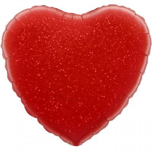 Heart - Glittering Holographic Red - 18 inch - Oaktree