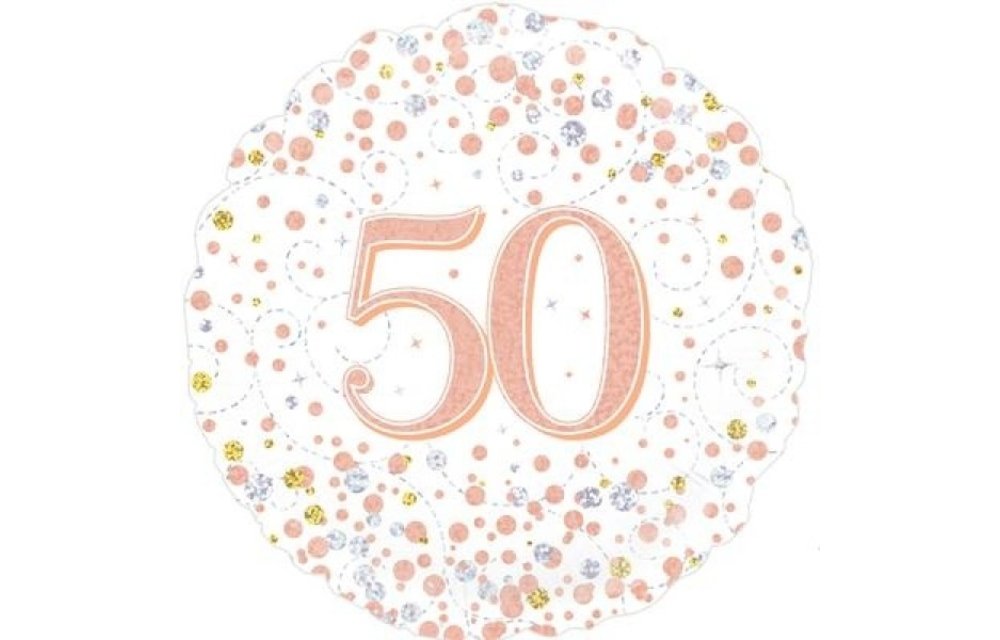 Sparkling Fizz - 50 - White/Rose Gold - 18 inch - Oaktree