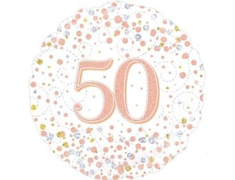 Sparkling Fizz - 50 - White/Rose Gold - O18"/45cm