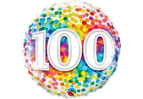 Rainbow Confetti - 100 - 18 inch - Qualatex