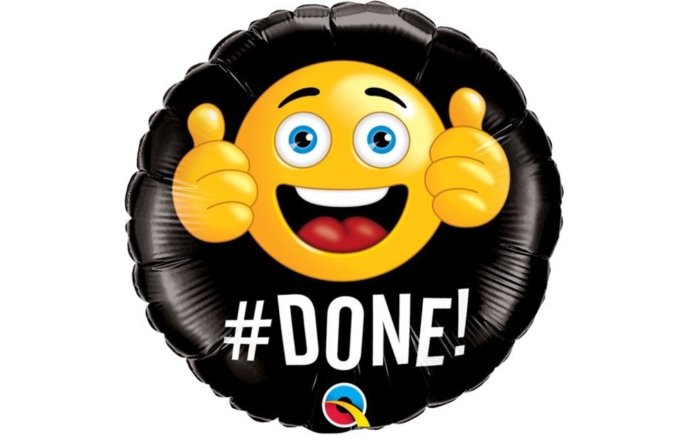 Done # - 18 inch - Qualatex