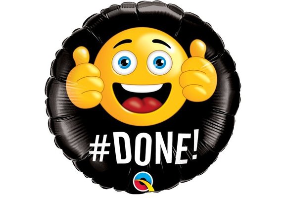 Done # - 18 inch - Qualatex