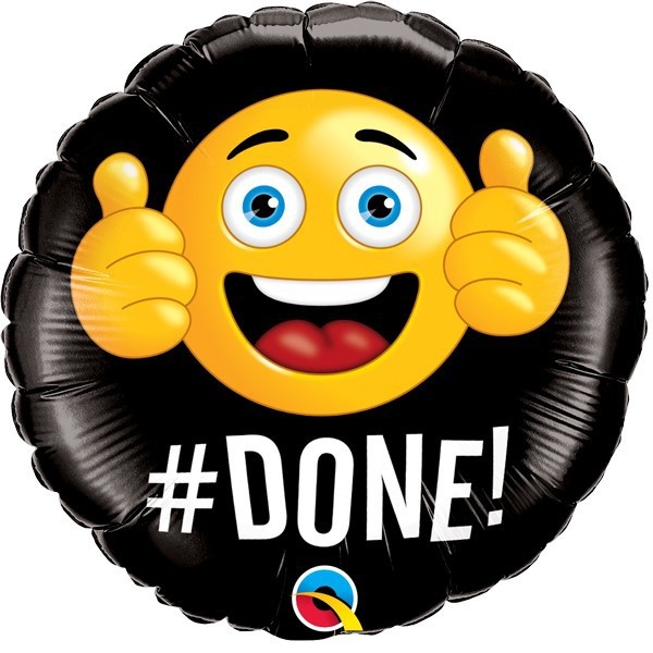 Done # - 18 inch - Qualatex