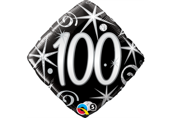 SALE > Square 100 Elegant Sparkles & Swirls - 18 inch - Qualatex