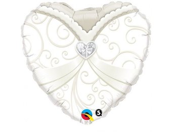 Heart Wedding Gown - Q18"/45cm
