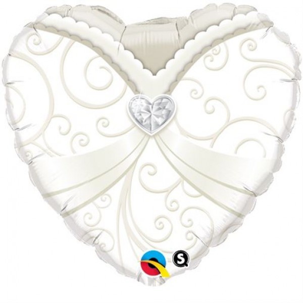 Heart Wedding Gown - Q18"/45cm