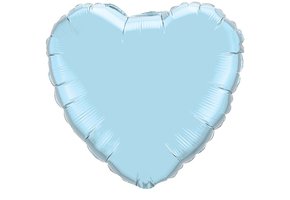 Heart - Pearl Light Blue Q18"/45 cm