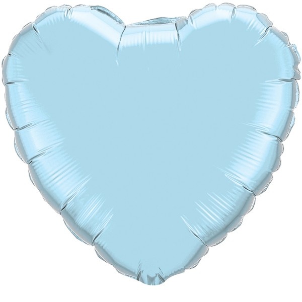 Heart - Pearl Light Blue Q18"/45 cm
