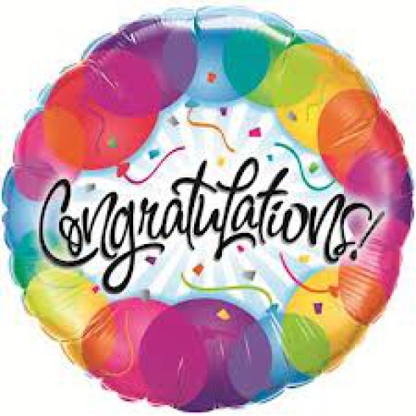 Congratulations Balloons - Q18"/45cm