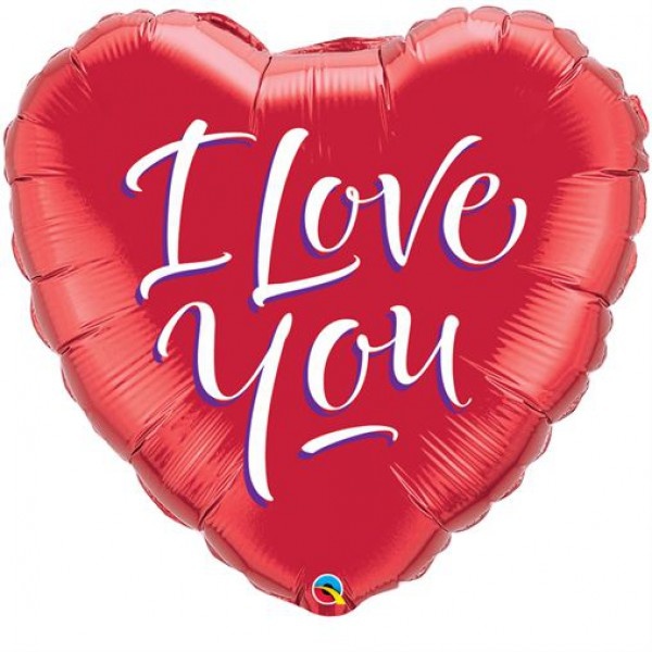 HRT I Love You Script Modern - Q18"/45cm