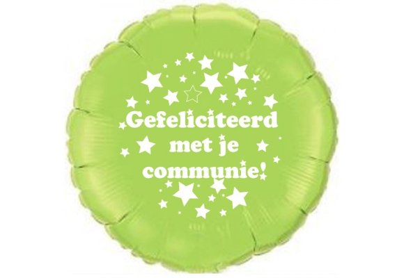 Communie Stars - Lime Green - 18 inch - Qualatex