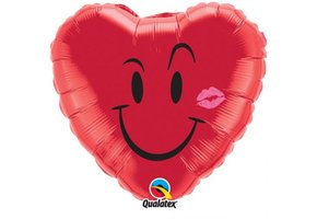 SALE > Heart - Naughty Smile and a Kiss - Q18"/45cm