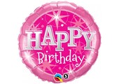 Birthday Pink Sparkle - Q18"/45cm