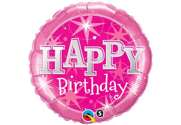 Birthday - Pink Sparkle - 18 inch - Qualatex