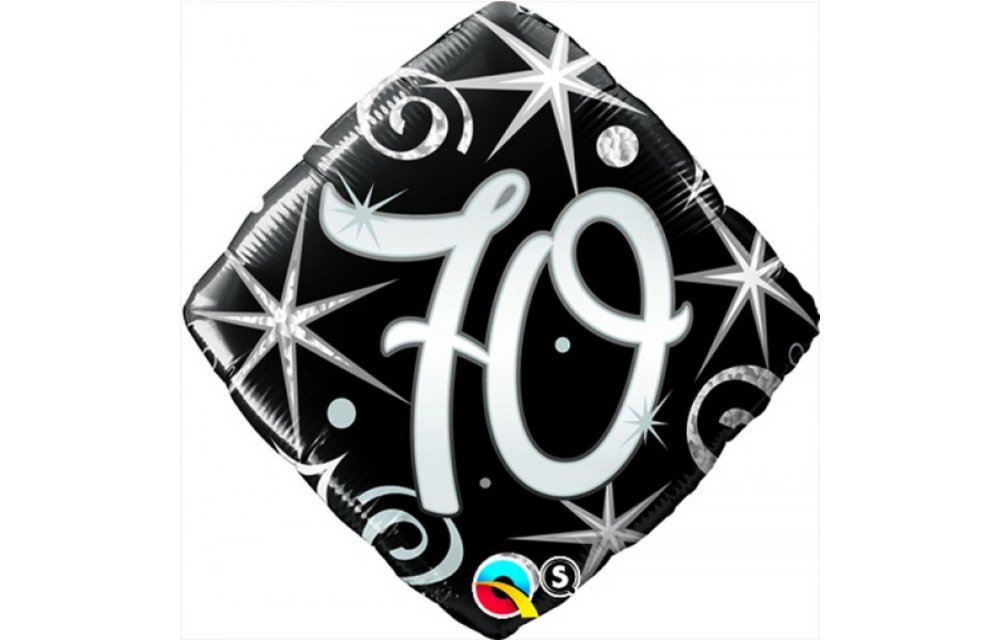 SALE > Square 70 Elegant Sparkles & Swirls - 18 inch - Qualatex