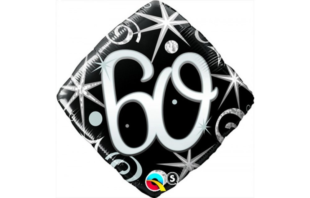 SALE > Square 60 Elegant Sparkles & Swirls - 18 inch - Qualatex