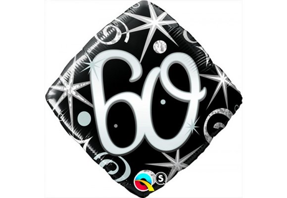 SALE > Square 60 Elegant Sparkles & Swirls - 18 inch - Qualatex