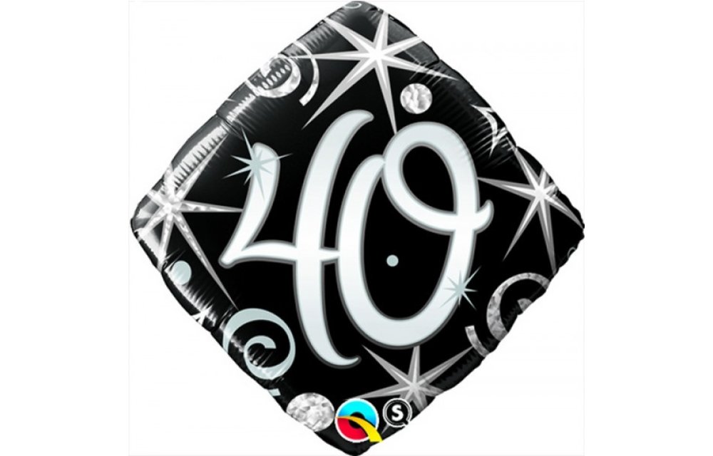 SALE > Square 40 Elegant Sparkles & Swirls - 18 inch - Qualatex