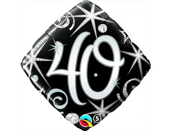 SALE > Square - Elegant Sparkles & Swirls - 40 - Q18"/45cm