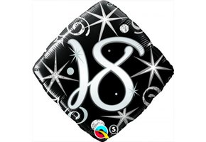 SALE > Square - Elegant Sparkles & Swirls - 18 - Q18"/45cm
