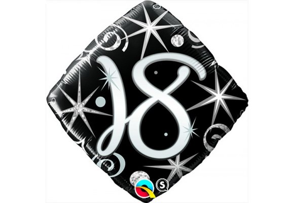 SALE > Square 18 Elegant Sparkles & Swirls - Q18"/45cm