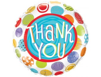 Thank You Patterned Dots - Q18"/45cm