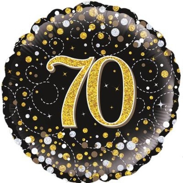 Sparkling Fizz - 70 - Black/Gold - O18"/45cm