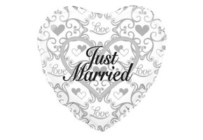SALE > Just Married Filigree - 18 inch - Oaktree.