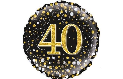 Sparkling Fizz - 40 - Black/Gold - 18 inch - Oaktree