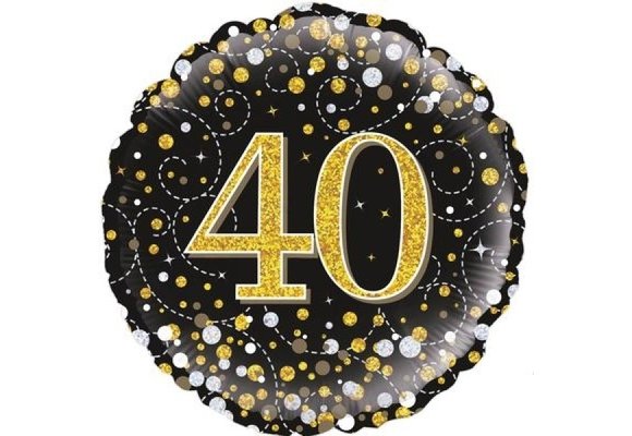 Sparkling Fizz - 40 - Black/Gold - 18 inch - Oaktree