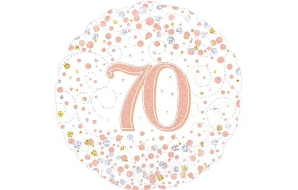 Sparkling Fizz - 70 - White/Rose Gold - 18 inch - Oaktree