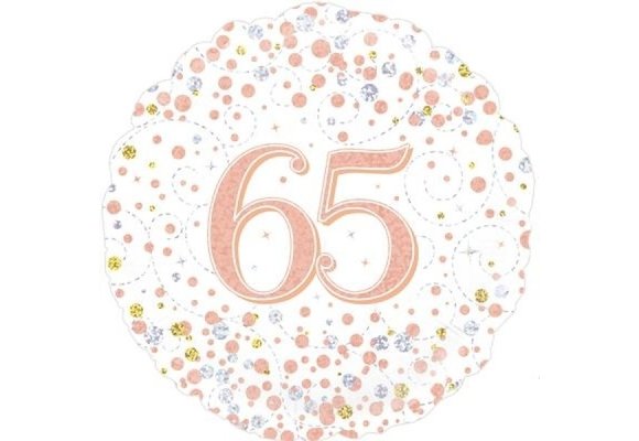 Sparkling Fizz - 65 - White/Rose Gold - 18 inch - Oaktree