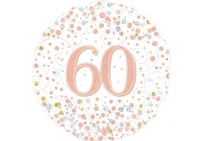 Sparkling Fizz - 60 - White/Rose Gold - O18"/45cm