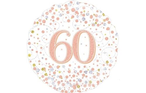 Sparkling Fizz - 60 - White/Rose Gold - 18 inch - Oaktree