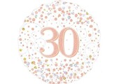 Sparkling Fizz - 30 - White/Rose Gold - O18"/45cm