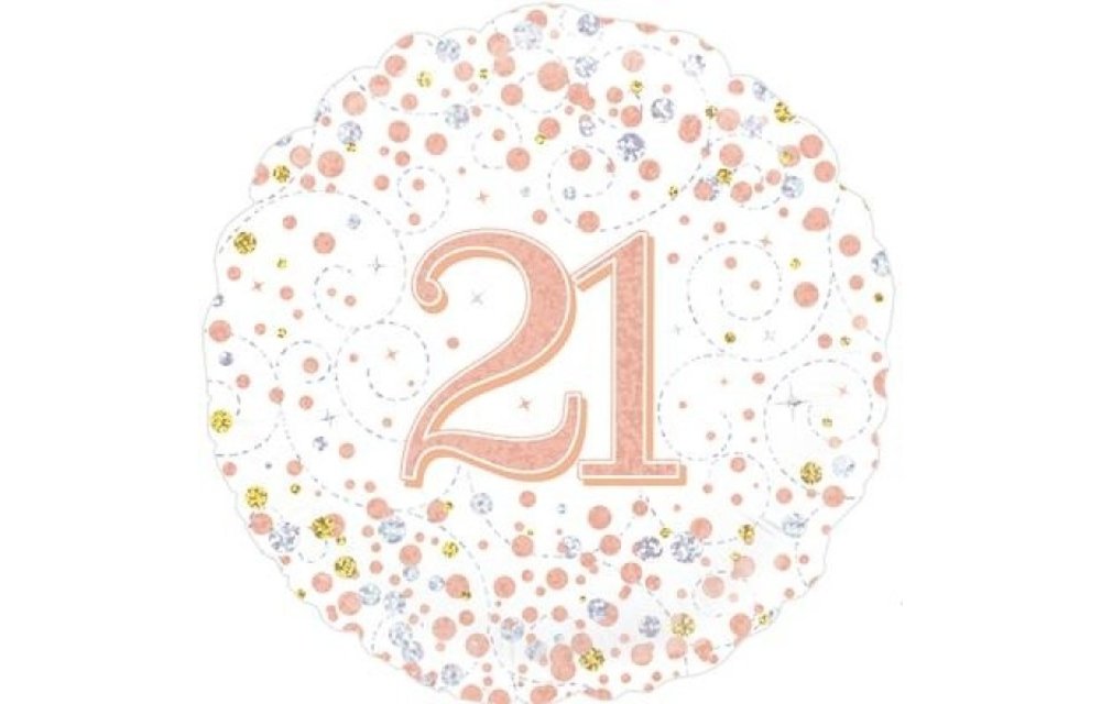 Sparkling Fizz - 21 - White/Rose Gold - 18 inch - Oaktree