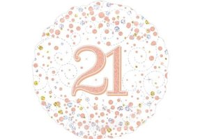 Sparkling Fizz - 21 - White/Rose Gold - O18"/45cm