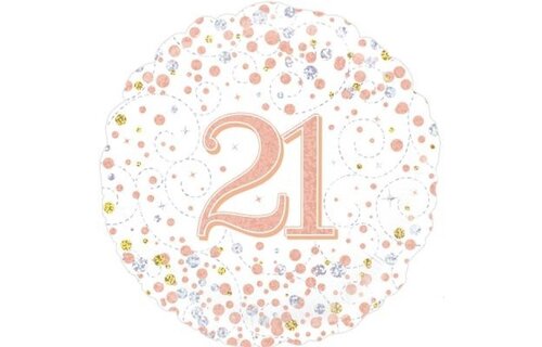 Sparkling Fizz - 21 - White/Rose Gold - 18 inch - Oaktree