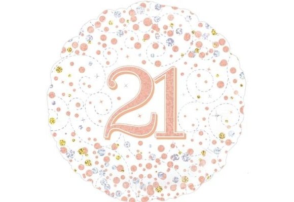 Sparkling Fizz - 21 - White/Rose Gold - 18 inch - Oaktree