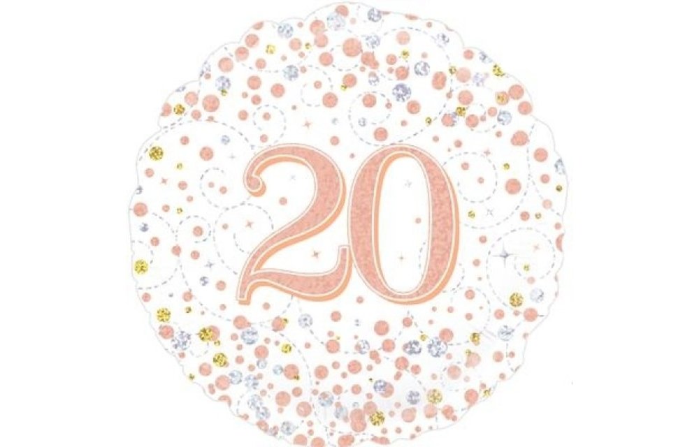 Sparkling Fizz - 20 - White/Rose Gold - 18 inch - Oaktree