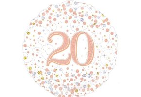 Sparkling Fizz - 20 - White/Rose Gold - 18 inch - Oaktree