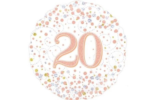 Sparkling Fizz - 20 - White/Rose Gold - 18 inch - Oaktree