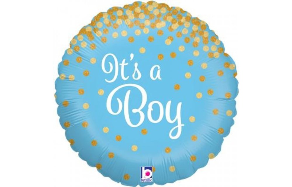 It's A Boy - Glittering Holographic - 18 inch - Betallic