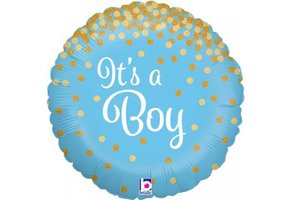 It's A Boy - Glittering Holographic - Betallic 18"/45cm