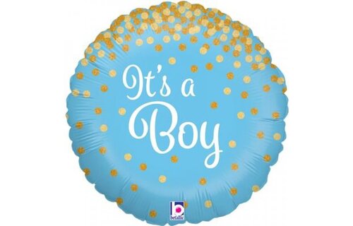 It's A Boy Glittering Holographic - O18"/45cm